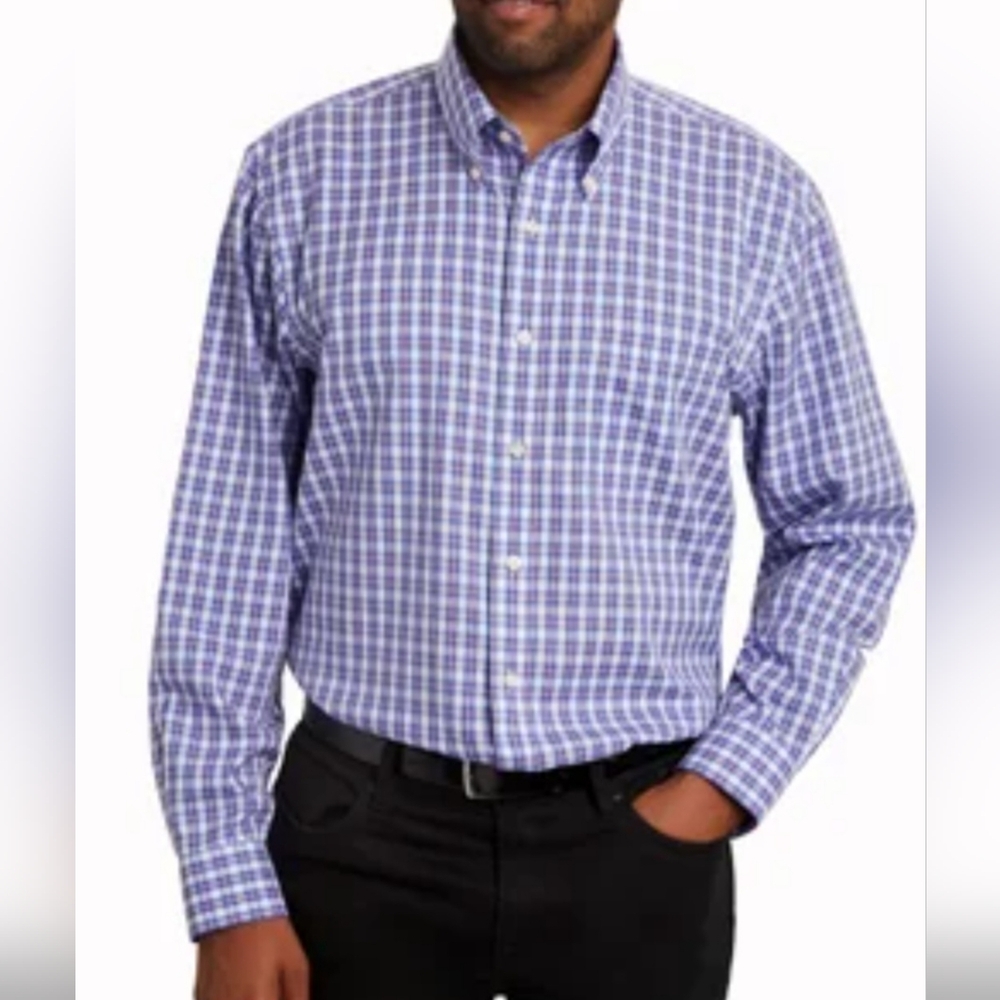 KIRKLAND SIGNATURE MEN'S TRADITIONAL FIT DRESS SHIIRT
